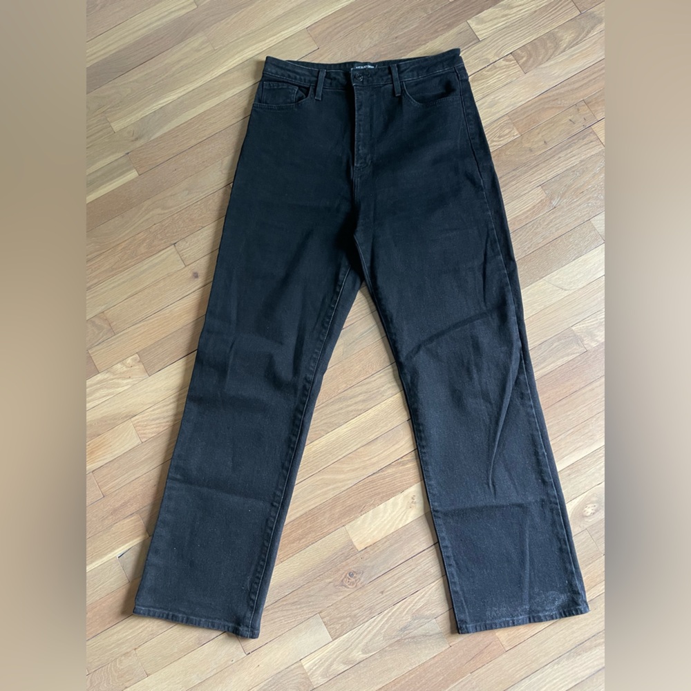 High rise Just black straight leg stretch black denim